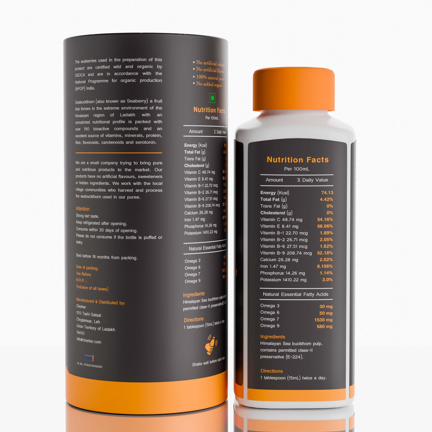 Organic Himalayan Sea Buckthorn Juice - Cherker