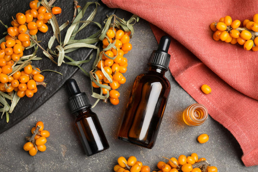 Sea buckthorn benefits for skin glowing natural skincare Omega 7 seaberry