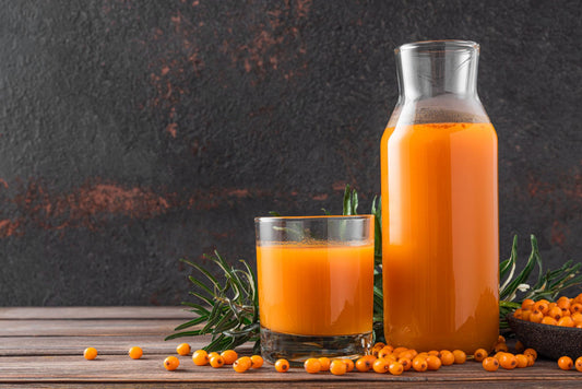 Sea buckthorn juice (seaberry) rich in Omega 7 and antioxidants from Ladakh